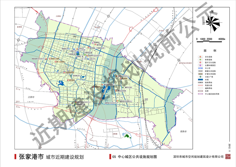 张家港市城市近期建设规划批前公告