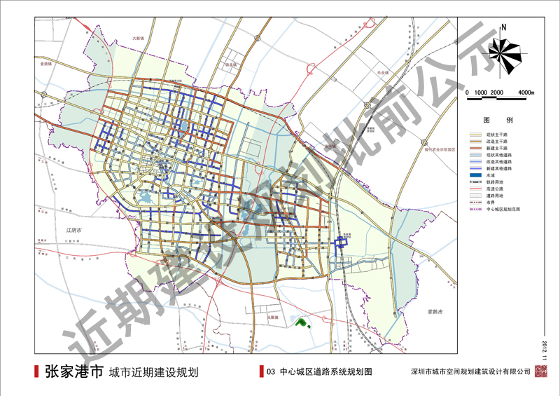 张家港市城市近期建设规划批前公告